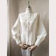 Orchid Lane Mandarin Collar Gigot Sleeve Classic Lolita Style Blouse (OL07)